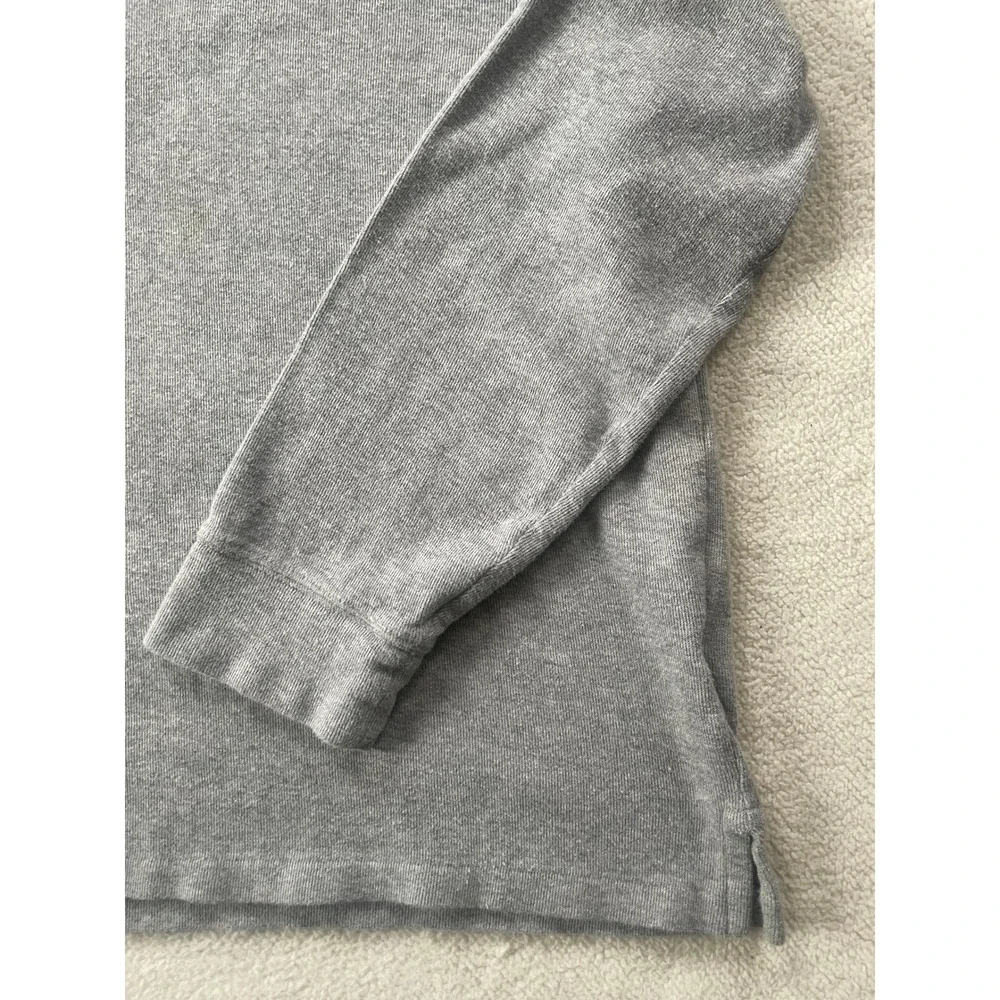 Polo Ralph Lauren Mens Extra Large Quarter Zip Pullover Grey Estate Rib Sweater